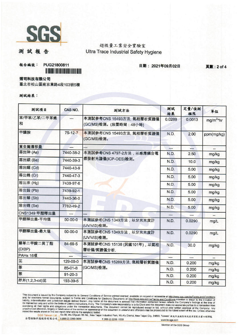 SGS測試報告-超微量工業安全實驗室-2