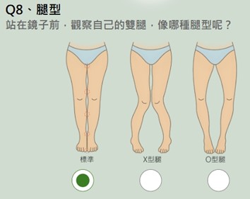 檢測畫面-自身腿型