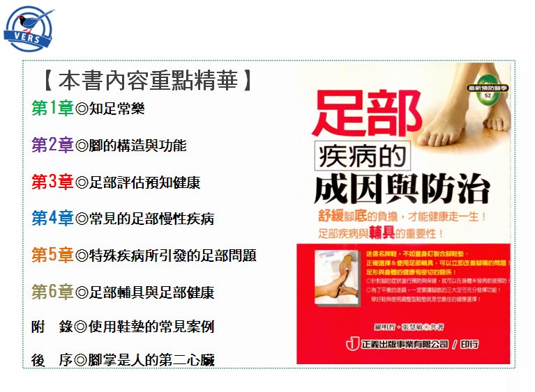 足部疾病的成因與防治-書本重點精華