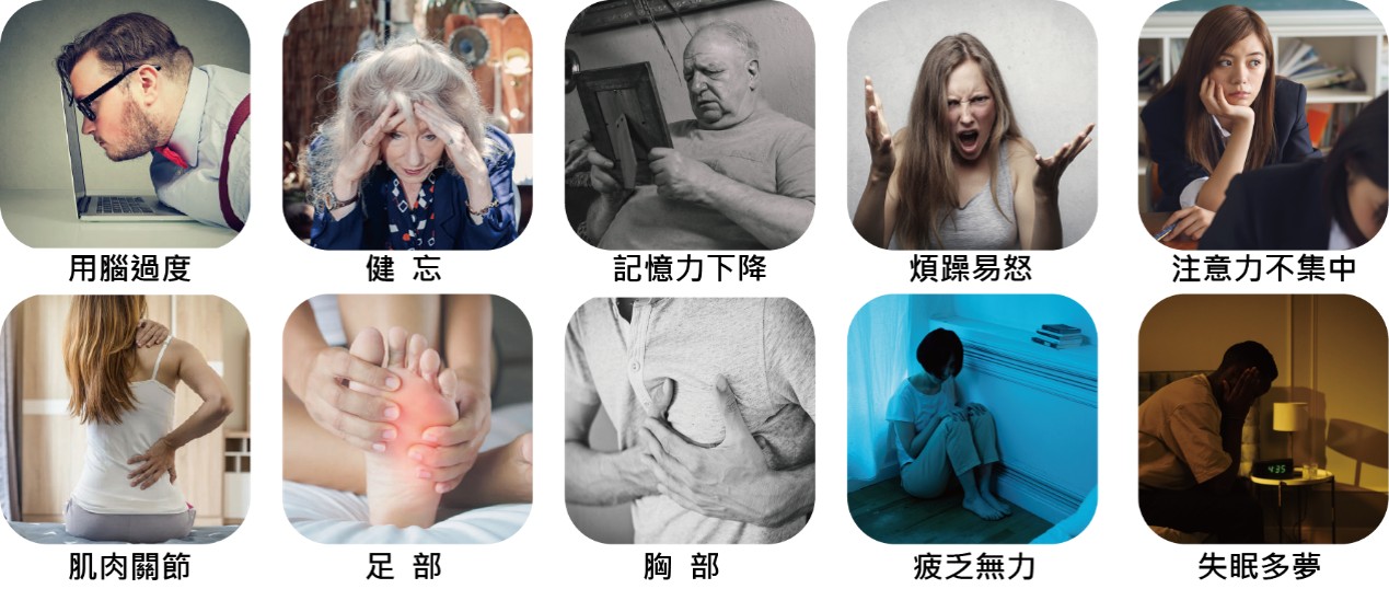 長期疲勞、失眠與肌肉關節不適等亞健康身心困擾
