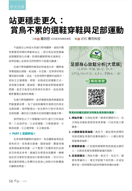 中華飛羽專題分享頁面